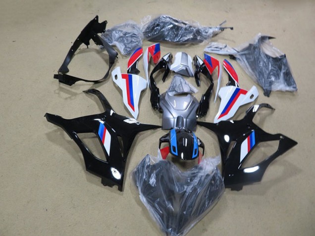 Billigste Schwarz Weiß Rot Blau BMW S1000RR 2019-2022 Verkleidung